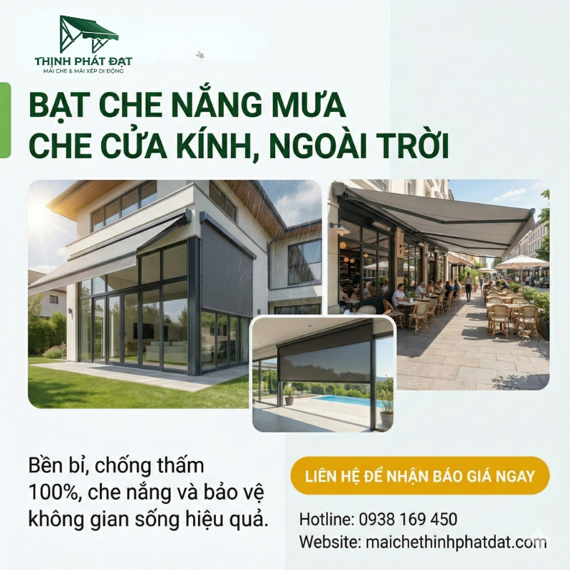 Bạt che nắng mưa